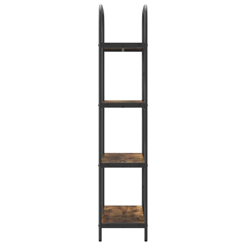 vidaXL Bookshelf Smoked oak 60 x 30 x 146 cm Engineered wood