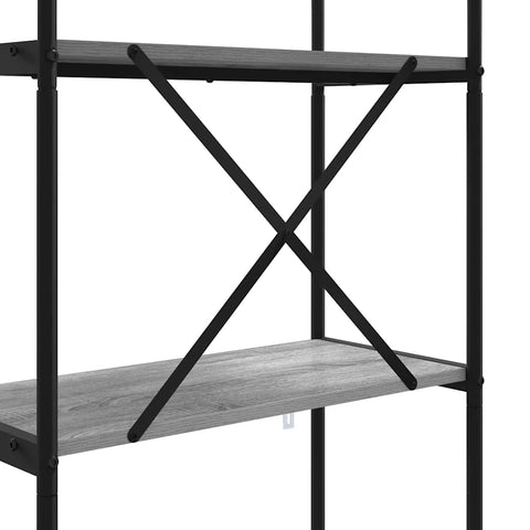 vidaXL Bookshelf Grey sonoma 60 x 30 x 146 cm Engineered wood