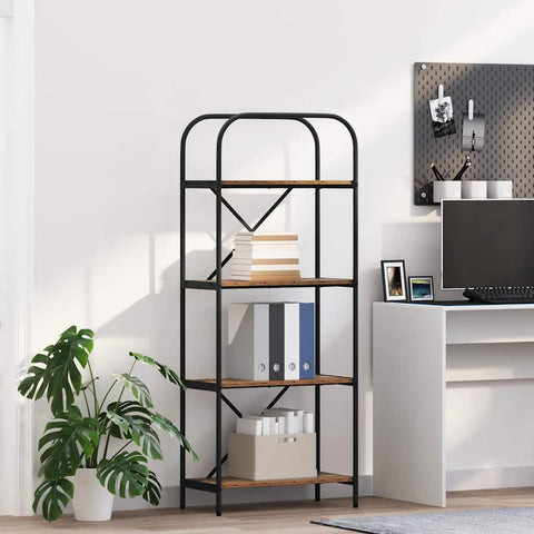 vidaXL Bookshelf Old wood 60 x 30 x 146 cm Engineered wood