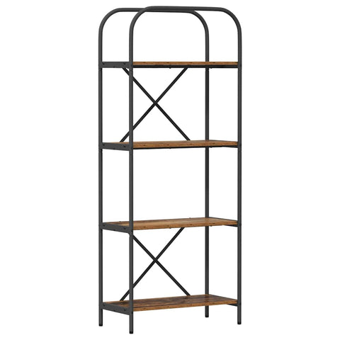 vidaXL Bookshelf Old wood 60 x 30 x 146 cm Engineered wood