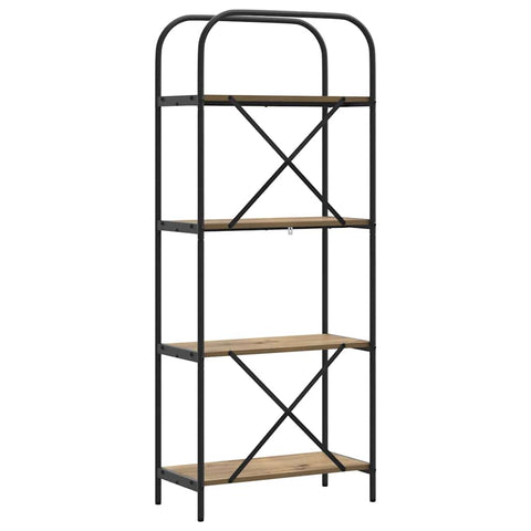vidaXL Bookshelf Artisan oak 60 x 30 x 146 cm Engineered wood