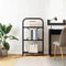 vidaXL Bookshelf Black oak 60 x 30 x 109 cm Engineered wood