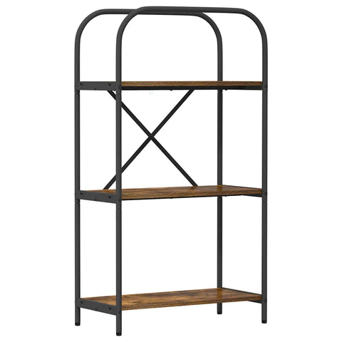 vidaXL Bookshelf Smoked oak 60 x 30 x 109 cm Engineered wood