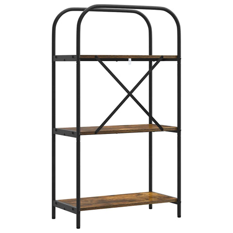 vidaXL Bookshelf Smoked oak 60 x 30 x 109 cm Engineered wood