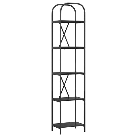 vidaXL Bookshelf Black oak 40 x 30 x 183 cm Engineered wood