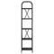 vidaXL Bookshelf Black oak 40 x 30 x 183 cm Engineered wood
