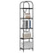 vidaXL Bookshelf Black oak 40 x 30 x 183 cm Engineered wood