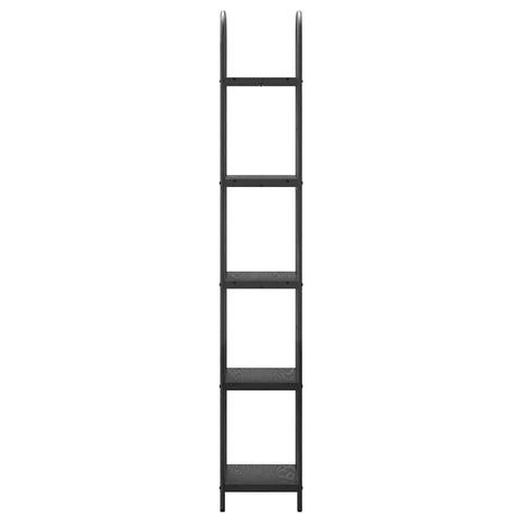 vidaXL Bookshelf Black oak 40 x 30 x 183 cm Engineered wood