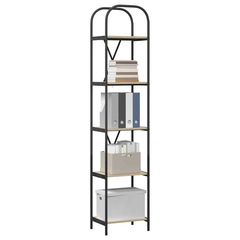 vidaXL Bookshelf Sonoma oak 40 x 30 x 183 cm Engineered wood