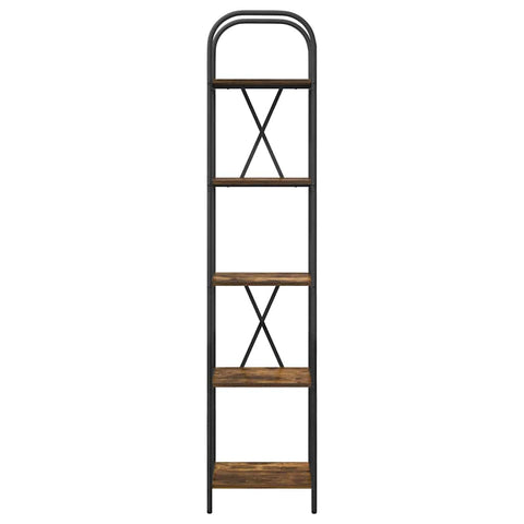 vidaXL Bookshelf Smoked oak 40 x 30 x 183 cm Engineered wood