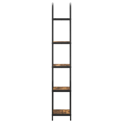 vidaXL Bookshelf Smoked oak 40 x 30 x 183 cm Engineered wood