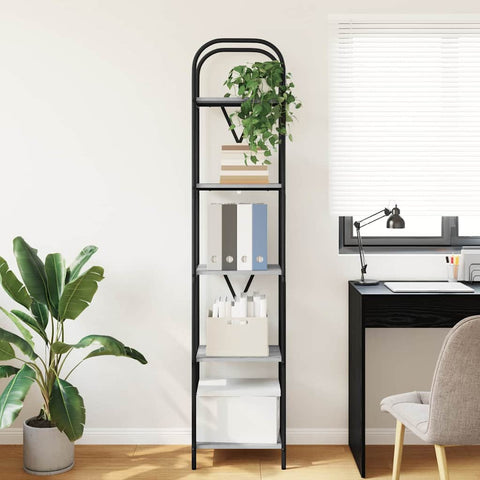 vidaXL Bookshelf Grey sonoma 40 x 30 x 183 cm Engineered wood