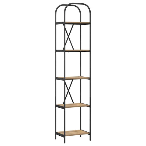 vidaXL Bookshelf Artisan oak 40 x 30 x 183 cm Engineered wood