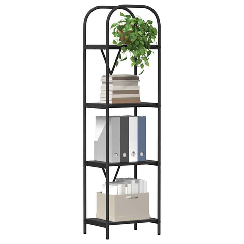 vidaXL Bookshelf Black oak 40 x 30 x 146 cm Engineered wood