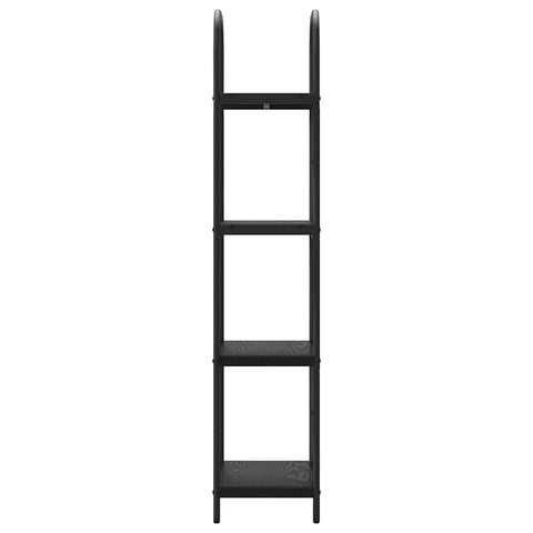 vidaXL Bookshelf Black oak 40 x 30 x 146 cm Engineered wood