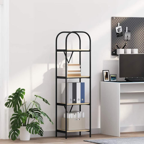 vidaXL Bookshelf Sonoma oak 40 x 30 x 146 cm Engineered wood