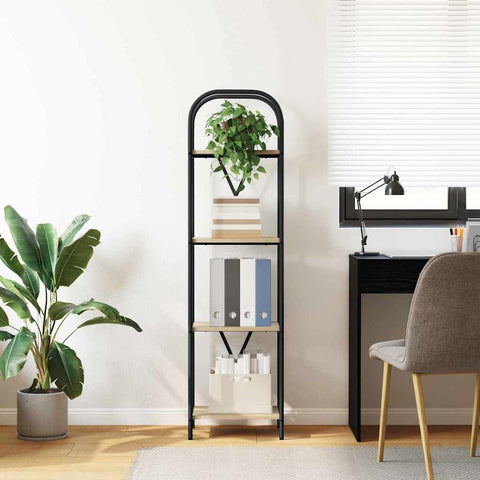 vidaXL Bookshelf Sonoma oak 40 x 30 x 146 cm Engineered wood
