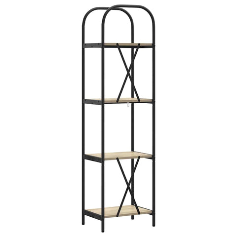 vidaXL Bookshelf Sonoma oak 40 x 30 x 146 cm Engineered wood