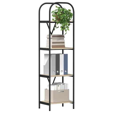 vidaXL Bookshelf Sonoma oak 40 x 30 x 146 cm Engineered wood
