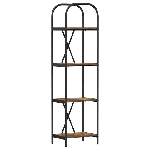 vidaXL Bookshelf Smoked oak 40 x 30 x 146 cm Engineered wood