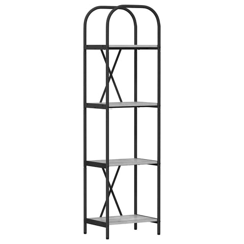vidaXL Bookshelf Grey sonoma 40 x 30 x 146 cm Engineered wood