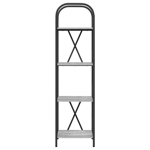 vidaXL Bookshelf Grey sonoma 40 x 30 x 146 cm Engineered wood