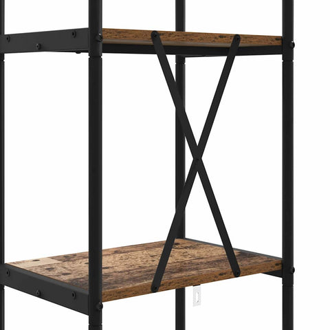 vidaXL Bookshelf Old wood 40 x 30 x 146 cm Engineered wood