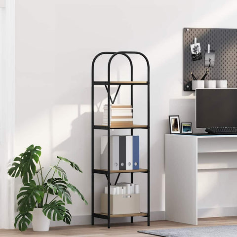 vidaXL Bookshelf Artisan oak 40 x 30 x 146 cm Engineered wood