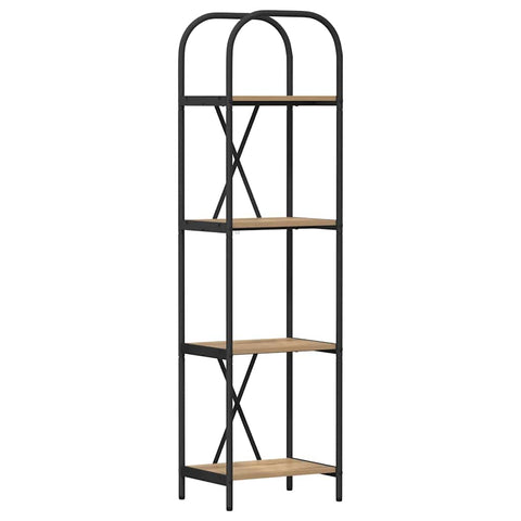 vidaXL Bookshelf Artisan oak 40 x 30 x 146 cm Engineered wood