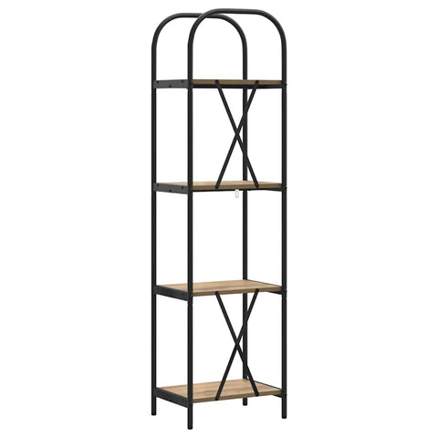 vidaXL Bookshelf Artisan oak 40 x 30 x 146 cm Engineered wood