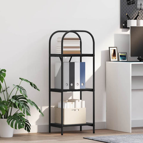 vidaXL Bookshelf Black oak 40 x 30 x 109 cm Engineered wood