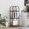 vidaXL Bookshelf Black oak 40 x 30 x 109 cm Engineered wood