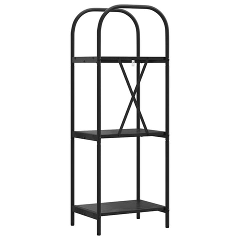 vidaXL Bookshelf Black oak 40 x 30 x 109 cm Engineered wood