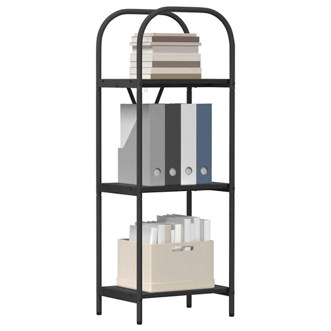 vidaXL Bookshelf Black oak 40 x 30 x 109 cm Engineered wood
