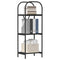 vidaXL Bookshelf Black oak 40 x 30 x 109 cm Engineered wood