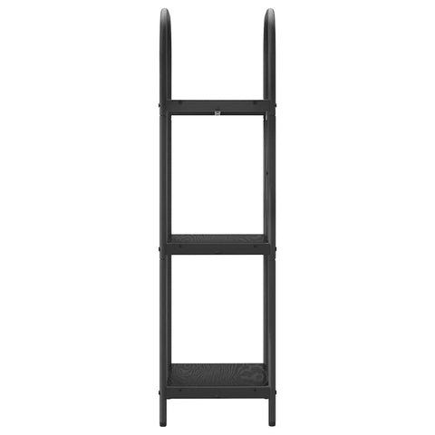 vidaXL Bookshelf Black oak 40 x 30 x 109 cm Engineered wood