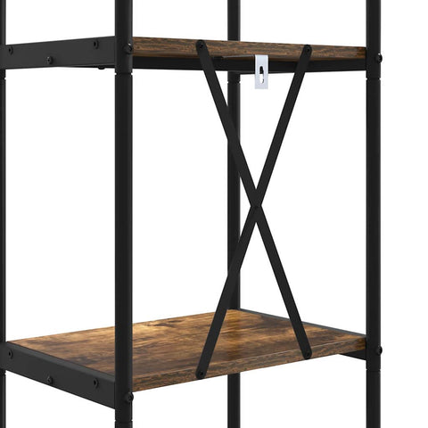 vidaXL Bookshelf Smoked oak 40 x 30 x 109 cm Engineered wood