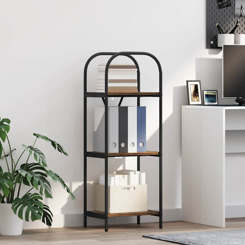 vidaXL Bookshelf Smoked oak 40 x 30 x 109 cm Engineered wood