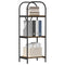vidaXL Bookshelf Smoked oak 40 x 30 x 109 cm Engineered wood