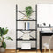 vidaXL Bookshelf Black oak 80 x 30 x 183 cm Engineered wood