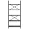 vidaXL Bookshelf Black oak 80 x 30 x 183 cm Engineered wood