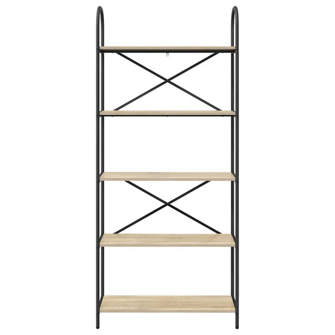vidaXL Bookshelf Sonoma oak 80 x 30 x 183 cm Engineered wood