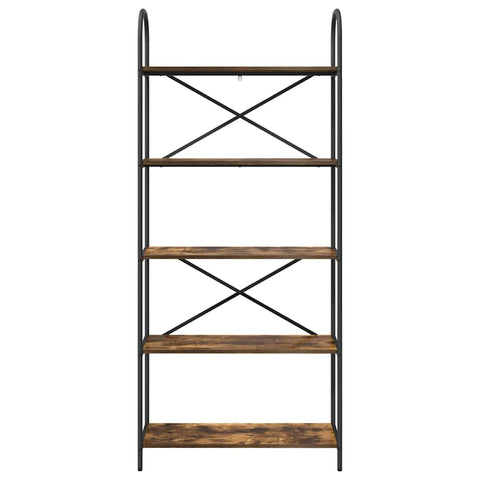 vidaXL Bookshelf Smoked oak 80 x 30 x 183 cm Engineered wood