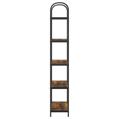 vidaXL Bookshelf Smoked oak 80 x 30 x 183 cm Engineered wood