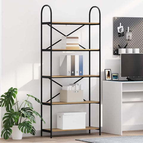 vidaXL Bookshelf Artisan oak 80 x 30 x 183 cm Engineered wood