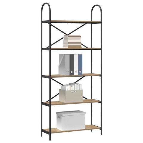 vidaXL Bookshelf Artisan oak 80 x 30 x 183 cm Engineered wood