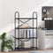 vidaXL Bookshelf Black oak 80 x 30 x 146 cm Engineered wood