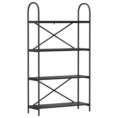 vidaXL Bookshelf Black oak 80 x 30 x 146 cm Engineered wood