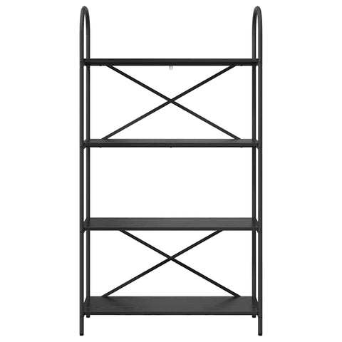 vidaXL Bookshelf Black oak 80 x 30 x 146 cm Engineered wood