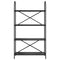 vidaXL Bookshelf Black oak 80 x 30 x 146 cm Engineered wood